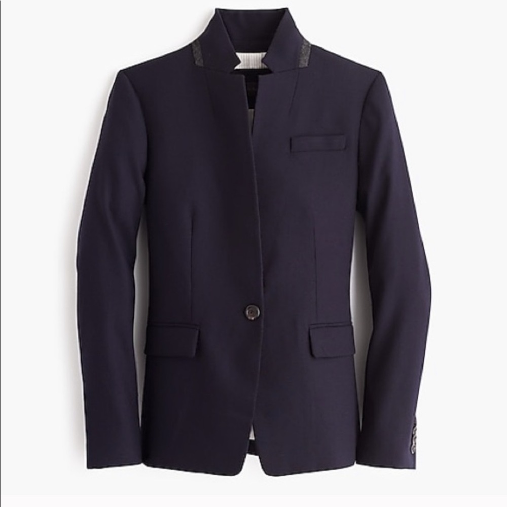 J.Crew Regent Blue Blazer Size 12 Jacket NWT!